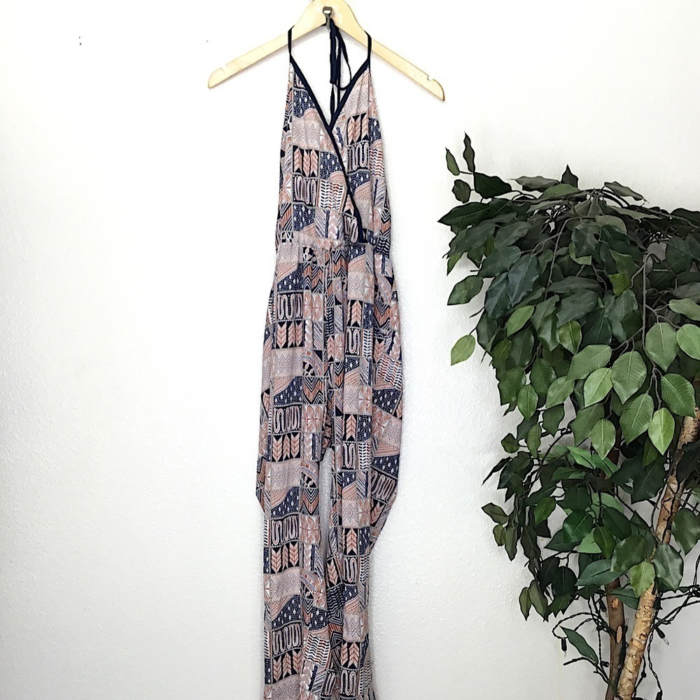 Paper Crane Halter Jumpsuit